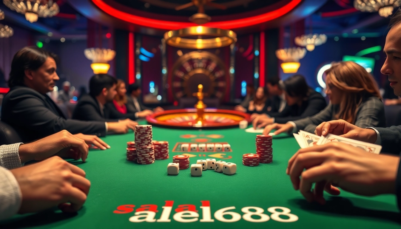 Experience thrilling gameplay at salad6688 with vibrant casino tables and exciting poker action.