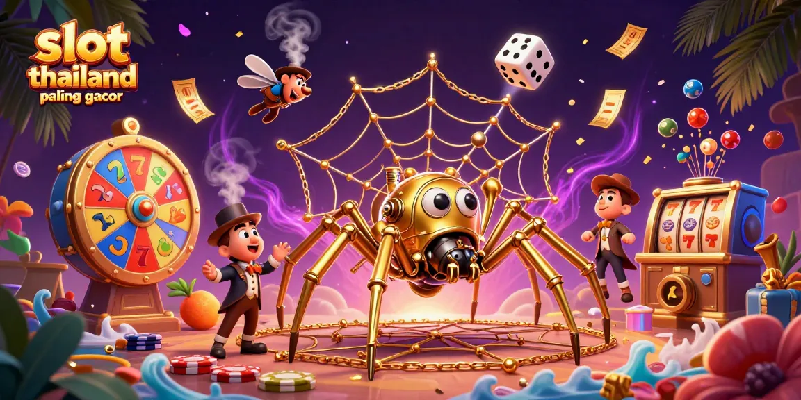 Experience the thrill of slot thailand paling gacor with our vibrant and dynamic gambling-themed illustration.