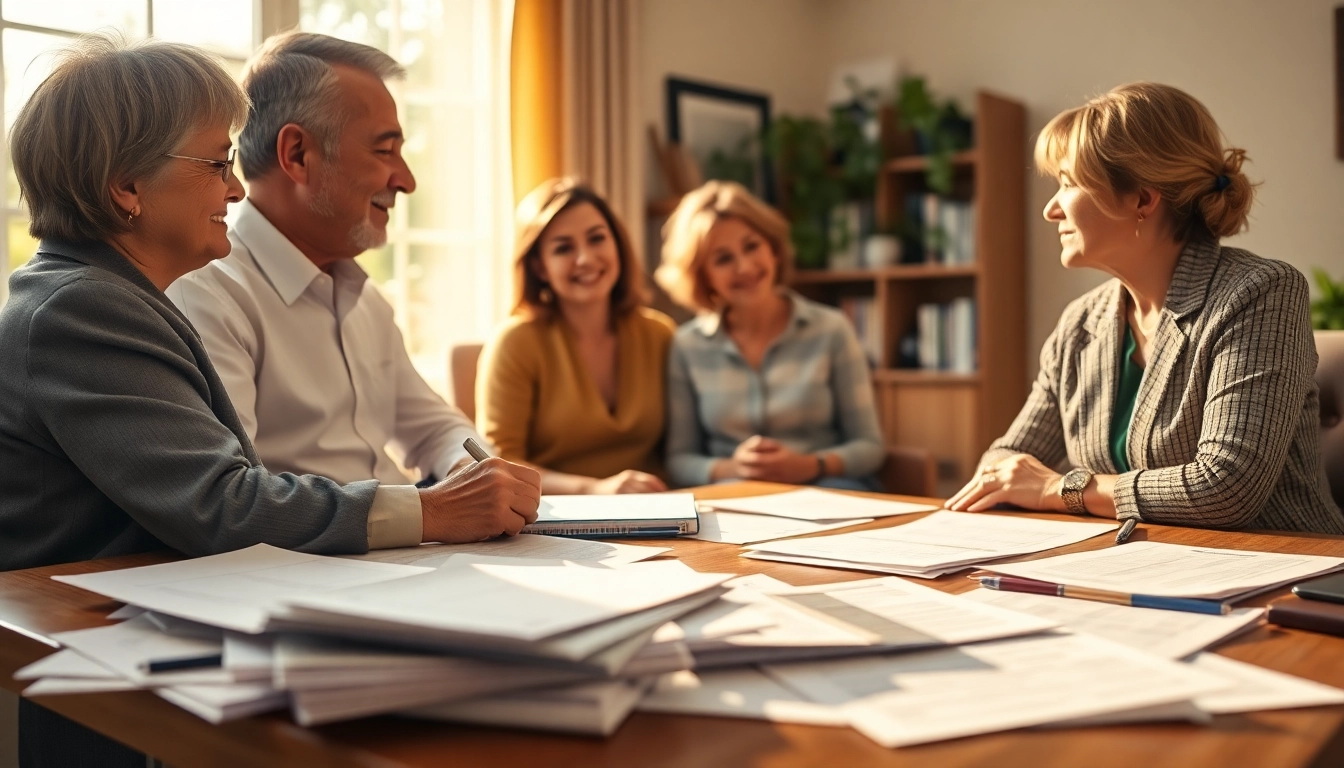 Discussing Testamentary Trusts with a professional attorney in a warm, inviting office setting.