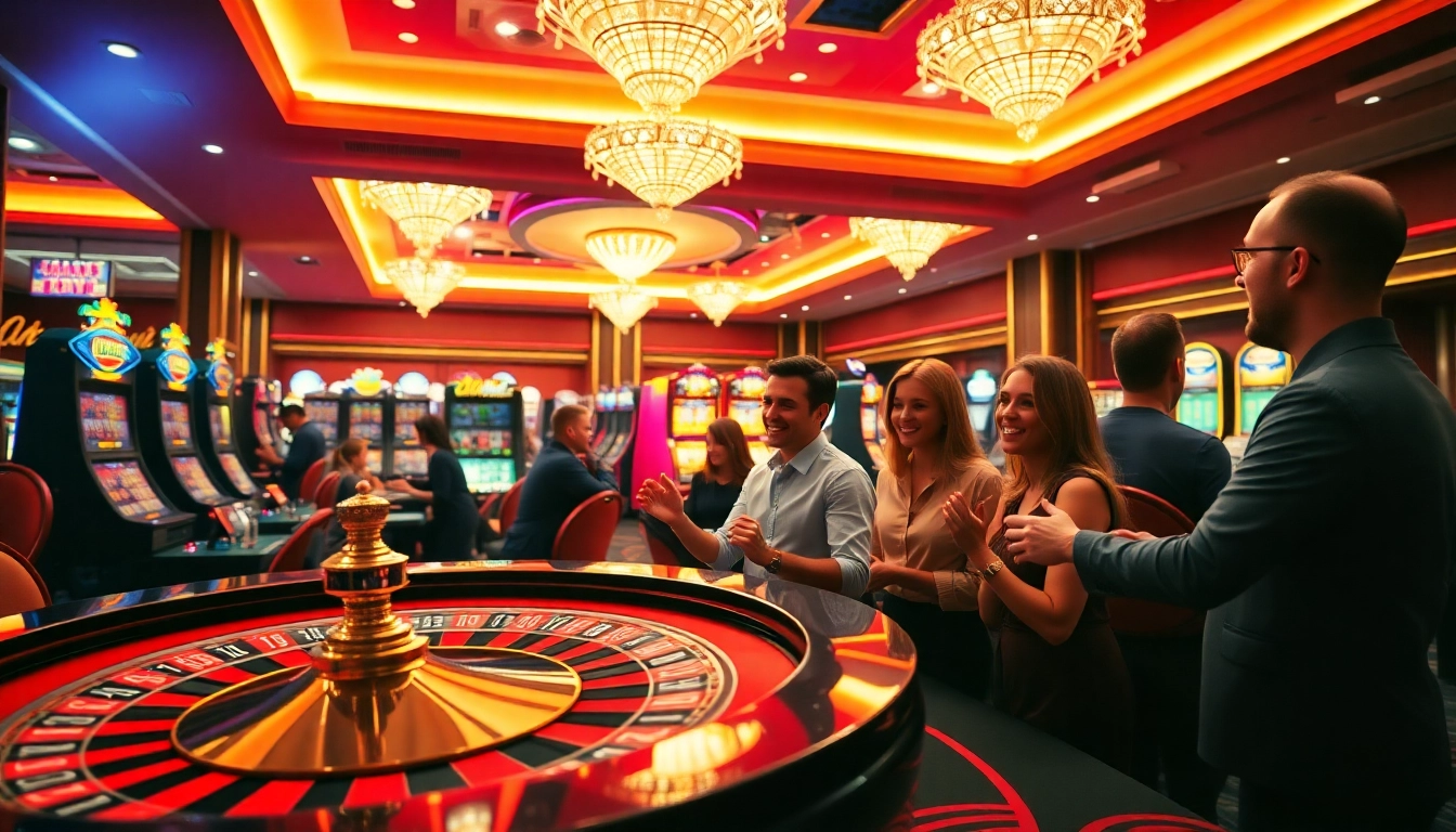 Experience the excitement of Online casino Uk with vibrant gaming settings and engaged players.