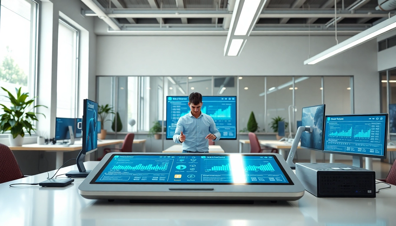 Showcase of ai tools in an interactive workspace engaging users with cutting-edge features.