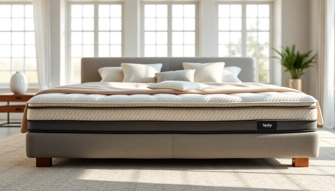 Comfortable Sealy mattress foam showcased in a serene bedroom setting with bright natural light.