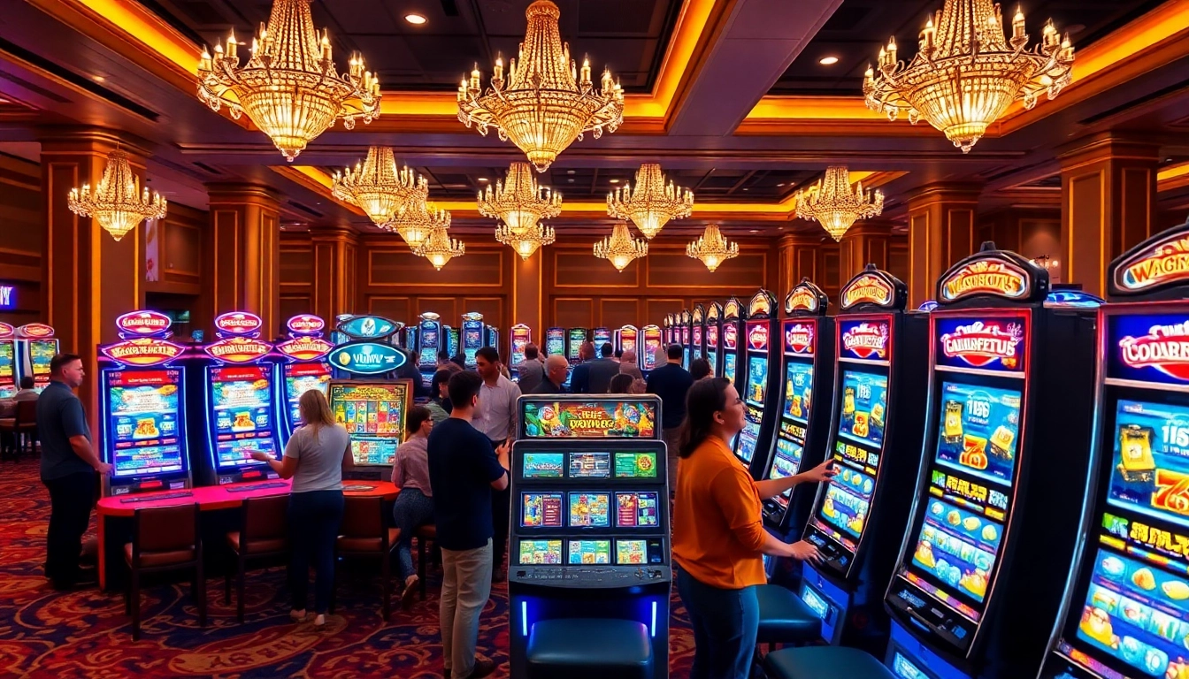 Experience the thrill of pg slot gaming in a vibrant casino atmosphere filled with excitement.