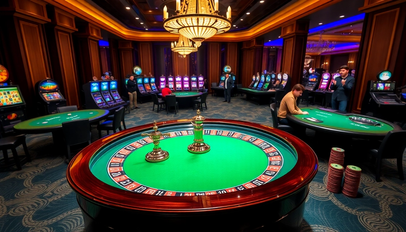 Experience the excitement of casino gaming with 33win68 at a luxurious roulette table.