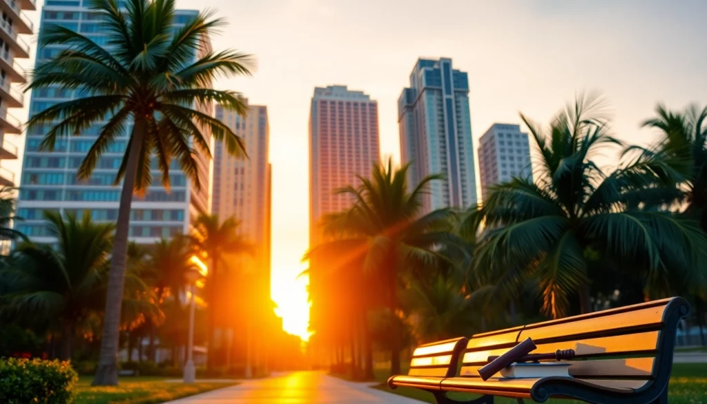 Showcasing Miami's vibrant skyline at sunset, reflecting https://www.tnlmiami.com's professional services.