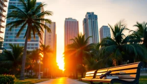 Showcasing Miami's vibrant skyline at sunset, reflecting https://www.tnlmiami.com's professional services.