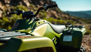 ATV verkaufen auf https://moto-ankauf.de/can-am-verkaufen - Professionelles Foto eines kraftvollen Fahrzeugs in der Natur.