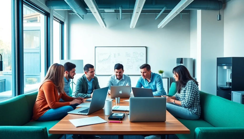 Team collaborating in a vibrant marketing office for Www.valenciakey.com.