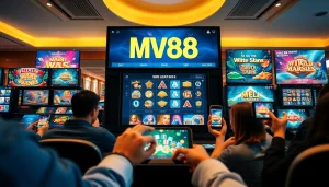 Exciting MV88 game scene with players engaging in interactive online gaming.