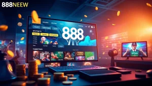 Experience 888 new online gaming with vibrant visuals and modern design.