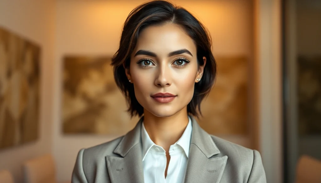 Professional portrait in Milan, showcasing confident individual with elegant background