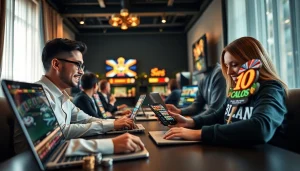 Experience seamless online gaming at https://whycazino.com with a vibrant platform showcasing players enjoying casino games.
