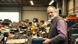 Schrotthändler Düsseldorf sortiert Schrott und Metall professionell.