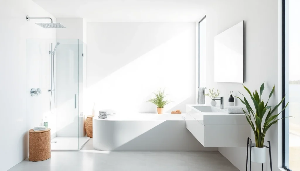 Die sonni sanitär GmbH bietet moderne Badezimmerlösungen mit eleganten Duschinstallationen.