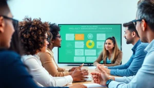 Engaged learners at https://www.careersprints.com virtual class focusing on project management.