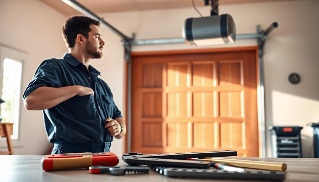 Technician conducting Garage Door Repair in Vancouver Wa, ensuring optimal functionality of garage doors.