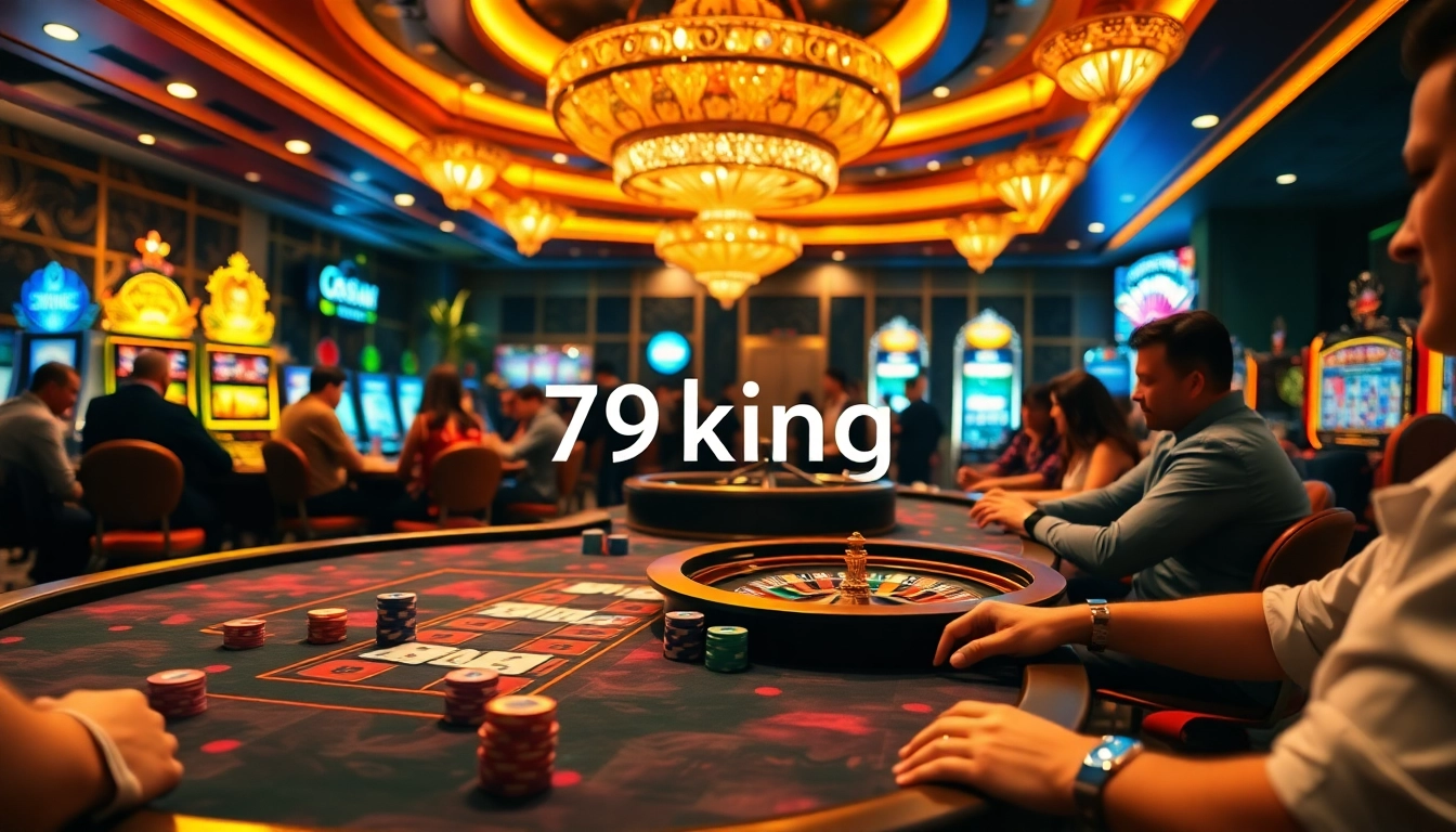Experience high-stakes excitement at 79king with vibrant casino games and players in action.