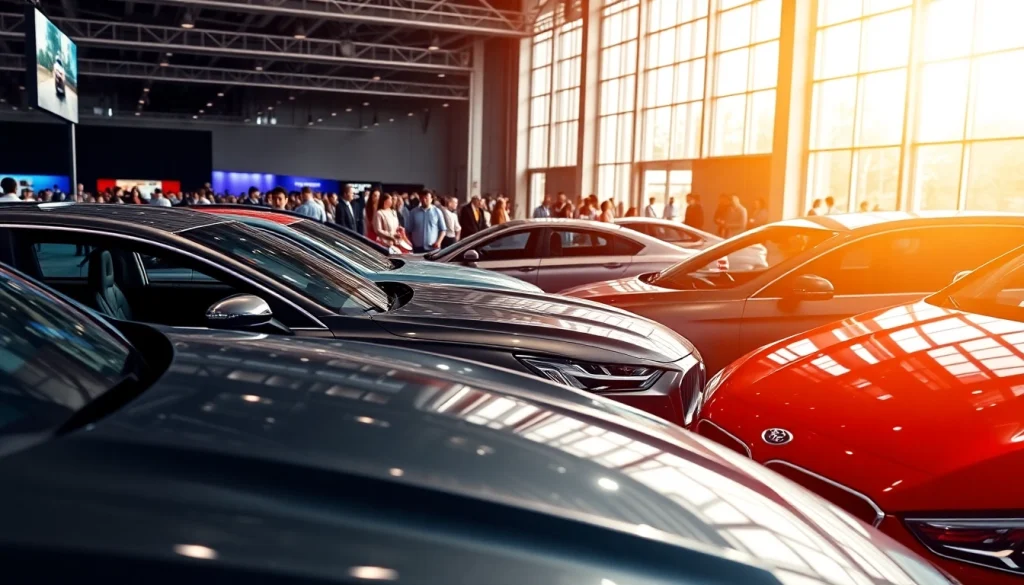 Explore the vibrant auto cars show with diverse modern vehicles on display for enthusiasts.