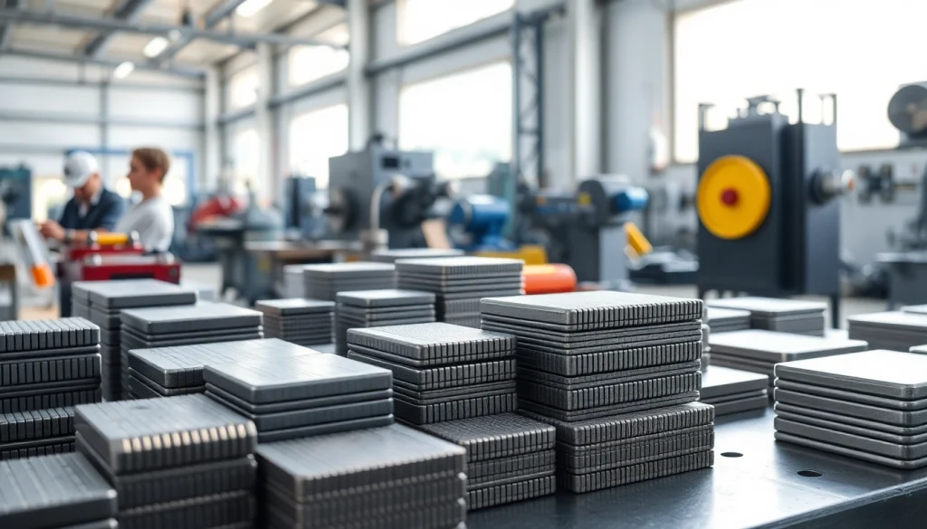 Inspecting Alnico magnets manufacturer in china showcasing craftsmanship in a workshop.