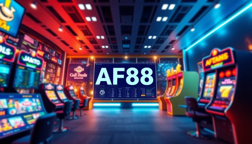 Explore the dynamic gaming interface of AF88 com, featuring sports betting, casino games, and digital currency options.
