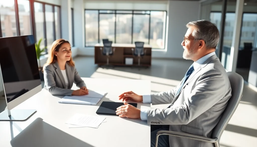 Cohan Legal's personal injury lawyer guiding a client through legal options.