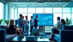 Highlighting diverse collaboration among Technology Companies professionals in a modern office.