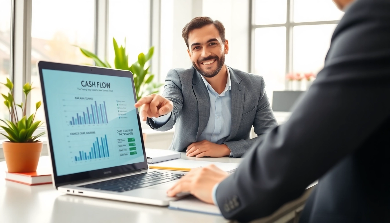 신용카드 현금화에 대한 안내를 받는 고객과 전문가.