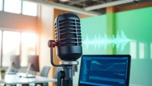 Utilize https://www.speechlyapp.com for voice-to-text technology in a modern workspace setting.