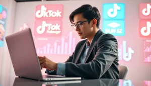Analyze metrics for tiktok smm panel marketing strategy with vibrant TikTok logos