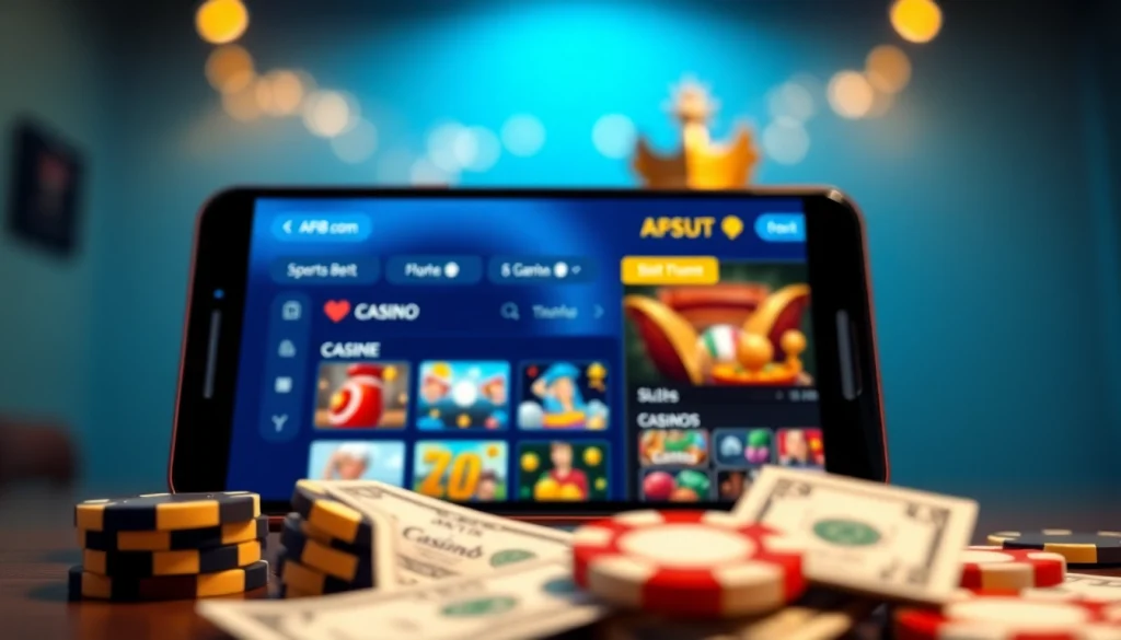 Dynamic online betting interface for AF88 com showcasing various game options and vibrant colors.