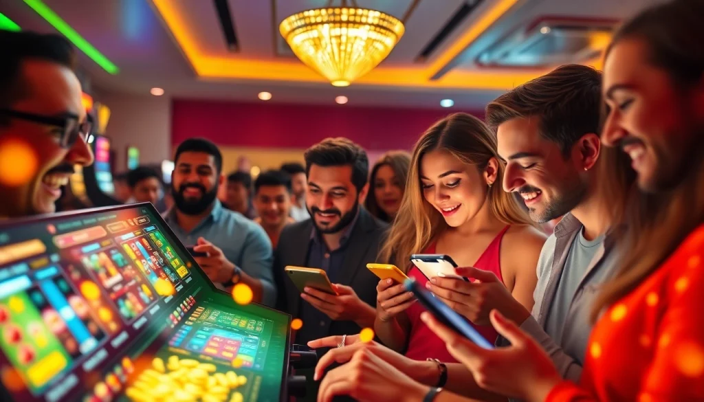 Exciting online gambling experience at https://whycazino.com with diverse players enjoying live games and slots.