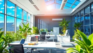 Certificado Ahorro Energético en un ambiente de oficina moderno que destaca soluciones de eficiencia energética.