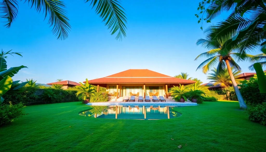 Villa management phuket: Enjoy seamless service at this luxury villa, highlighting exceptional outdoor relaxation spaces.