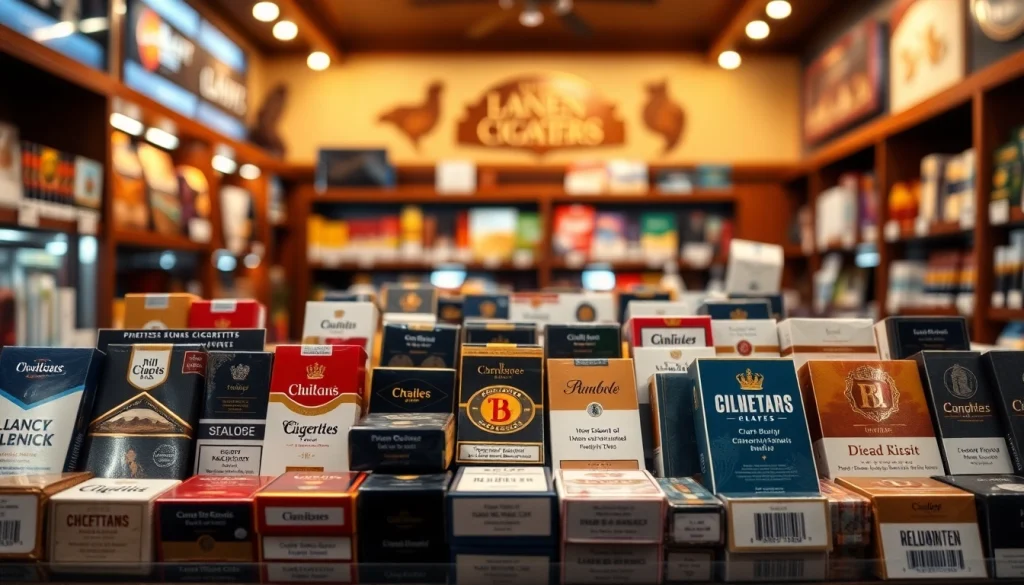 Browse unique cigarette brands at https://bureenok.com with an inviting shop display.