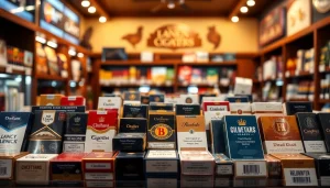 Browse unique cigarette brands at https://bureenok.com with an inviting shop display.