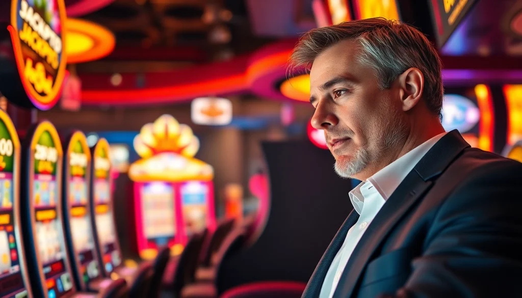 Menangkan hadiah besar dengan slot deposit 1000 dalam suasana kasino yang penuh warna.