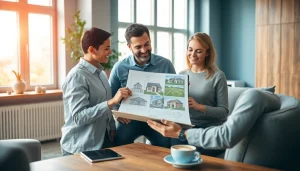 Engaging real estate agent assists clients in finding their ideal home.