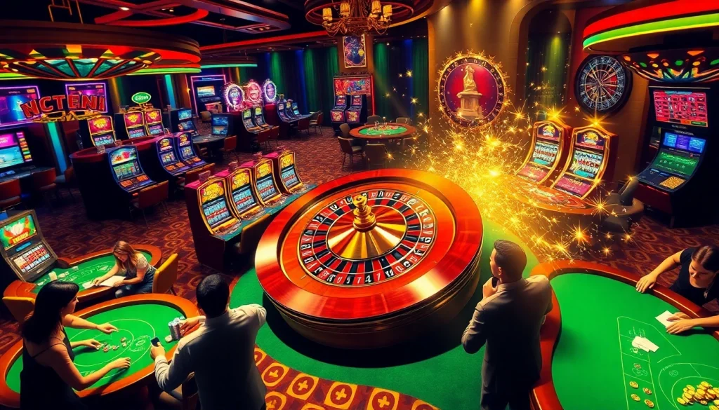Experience the thrill of gambling at 789 bet with luxurious casino tables and exciting game elements.