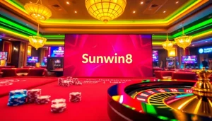 Engage with the exciting gaming experience at https://sunwin88.art/ featuring vibrant casino scenes and dynamic gameplay.