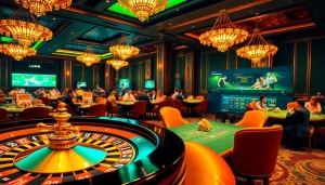 Experience the excitement of gambling at https://luck8.name/ with luxury casino tables and vibrant betting activities.