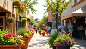 Engaging street scene in Clarksburg CA displaying local shops and vibrant community life.