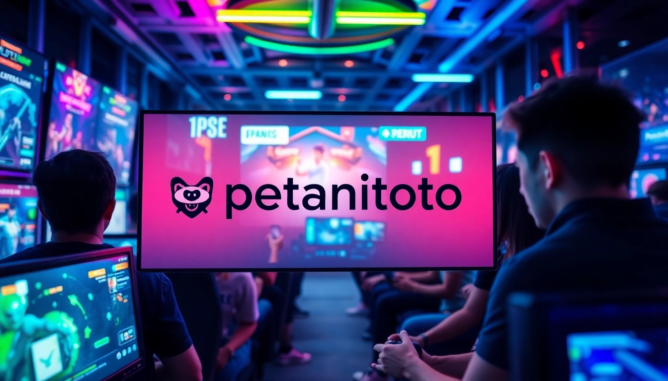 Menampilkan petanitoto logo dalam suasana permainan online yang seru dan menyenangkan.