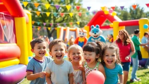 Delightful family event showcasing https://www.tcspecialentertainment4u.com with joyful children and colorful entertainment.