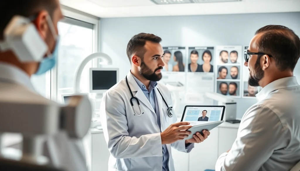 Expert consultation for hair transplant uk in a modern clinic setting with professional specialists.