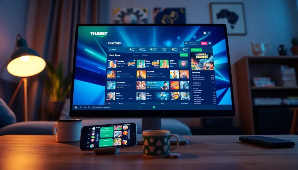 Engaging online betting experience at https://tha-bet.pro/ with user-friendly interface and vibrant game display.