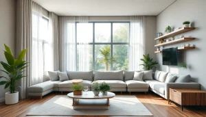 Transforming a living space with Home renovation into a modern and inviting atmosphere.