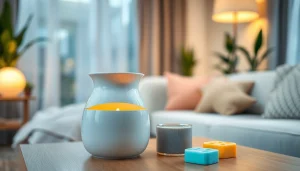 Engaging wax warmer display at https://www.scentswarmers.com, showcasing cozy home ambiance and fragrance options.