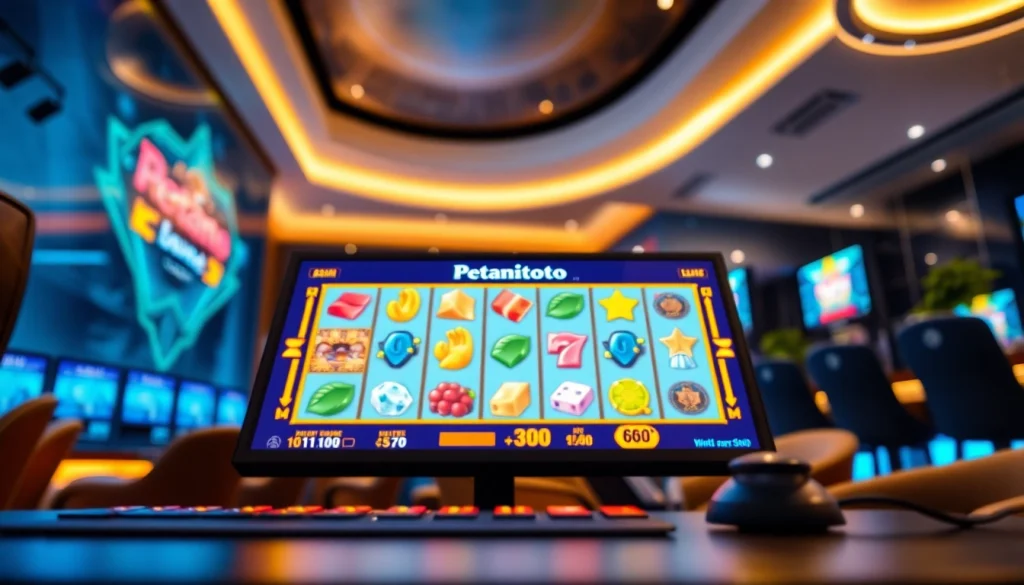 Menampilkan petanitoto dalam permainan slot online yang menarik dengan antarmuka modern.