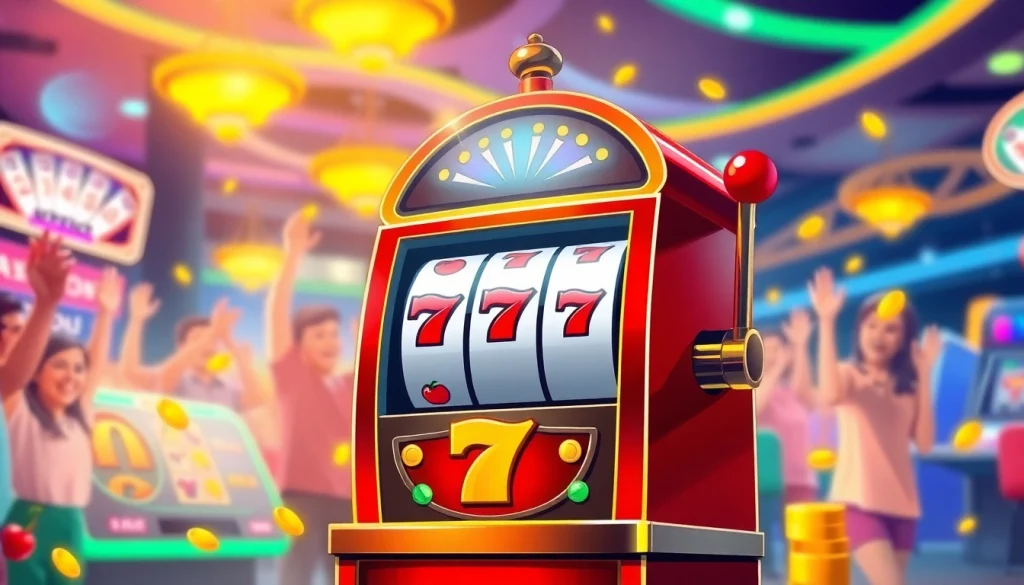 Bermain kemenangan pada mesin slot winmy slot yang ceria dan berwarna-warni.