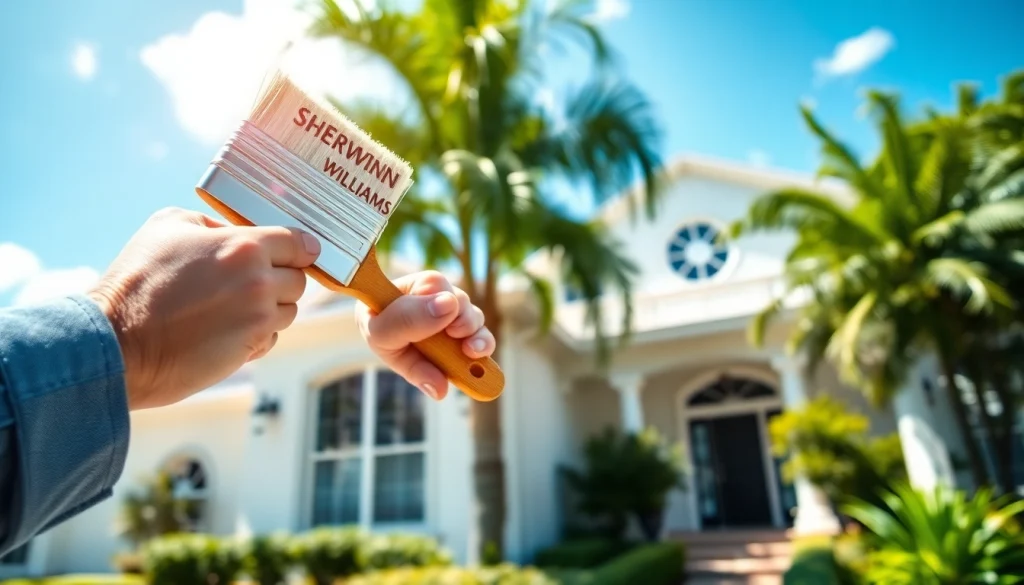 Painter enhancing home exteriors with top-quality finishes at https://33626painters.com.